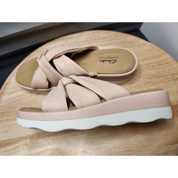 Clarks Clara Charm Sandals Women's size 9 Light Pink - Picture 5 of 9
